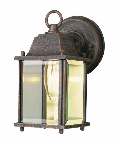 Trans Globe Lighting 40455 Rt Patrician 8&quot Rust Wall Lantern