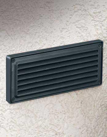 Hadco Lighting RSCL2AK5812 RSCL2 Low Voltage Louvered Steplytes Black