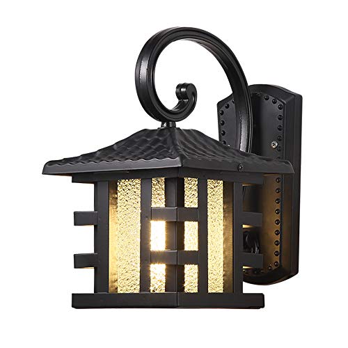 ForeverLighting FL-63412European Simple Style Wall Lamp Garden Lamp Outdoor Waterproof Light Fixture for Yard Gate Park Bulb Included