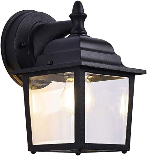 Lighting Decoration& LED Wall Light Black Lantern Creative Retro Industrial Style Wall Lights Warm White Modern Outdoor Wall Lamp Aisle Corridor Light Fixture Waterproof Light Fixture Garden Courtyard