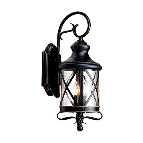 Outdoor Wall Lantern Retro Wall Lamp European Waterproof Light Fixture Iron Garden Lights Balcony Stairs Wall Light Creativity Wall Sconce