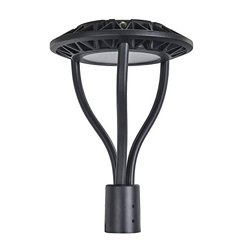 Tenaxi Post Top Light 150W 19500lm 5000k 700W Equivalent LED Circular Area Light Waterproof Light Fixture ULDLC Listed Outdoor Commercial Post Pathway Street Yard Pole Lighting Standard 150W