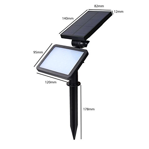 48 Led Solar Underground Light Outdoor Lanscape Light  Wall Light  In-ground Light Waterproofamp Adjustable