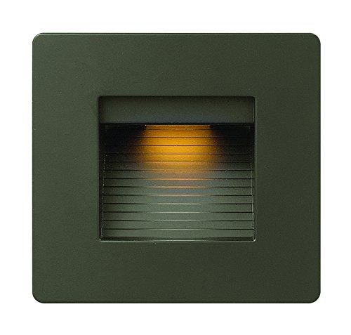 Hinkley Landscape Lighting LED Luna Step Light - Add Safety and Security Indoors and Outdoors ADA Compliant and Energy Efficient Small Step Light Bronze Finish 58506BZ