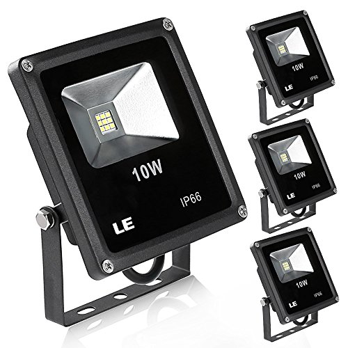 Le 10w Led Flood Lights Led Outdoor Lighting 100w Halogen Bulb Equivalent 760lm Waterproof 6000k Daylight