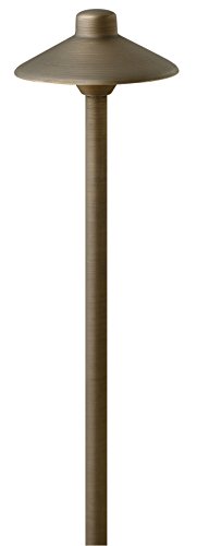 Hinkley Lighting 16050mz Hardy Island 20-watt T-3 Bi Pin Light Bulb 15-inch Low Voltage Standard Path Light Matte