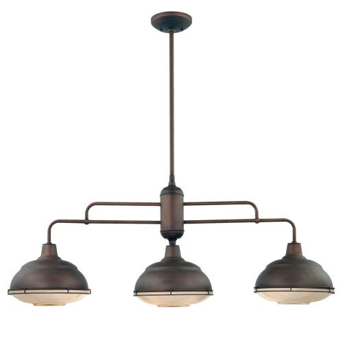 Millennium 5343-RBZ Three Light Island Light with Bronze Finish