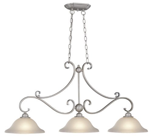 Pd35413bn Monrovia Kitchen Island In Brushed Nickel - Brushed Nickel Pendant Light -vaxcel