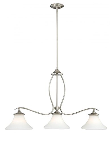 Vaxcel P0021 Sonora 3 Light Island Light Satin Nickel Finish