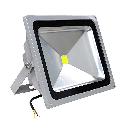 50 Watt LED Waterproof Flood Light Fixture Lamp Cool White 6000-6500K w 4800-5200 Lux Brightness for Decoration Lighting Outdoor Landscape