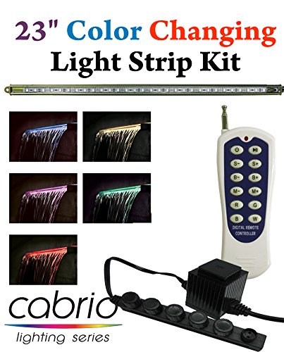 23 Color Changing LED Underwater Light Strip Complete Kit Includes Remote and Transformer