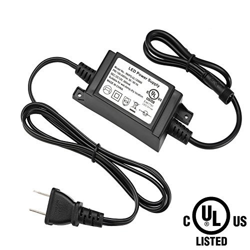 FVTLED Power Adapter Transformer Power Supply UL Listed UL8750 DC 12V 12W US Plug for LED Deck Lights Kit