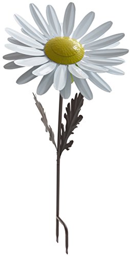 Desert Steel White Daisy Garden Torch