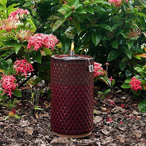 Smart Garden Apollo Ceramic Garden Torch 13-inch H Red Lava 215088-13rl