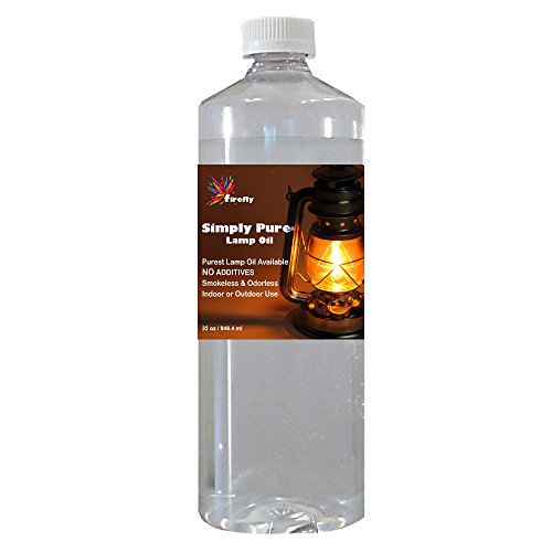 Firefly Candle And Lamp Oil - 32 Oz - Smokelessamp Odorless - Simply Pure - Ultra Clean Burning - Liquid Paraffin