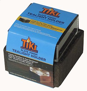Tiki light slate finish tealight holder
