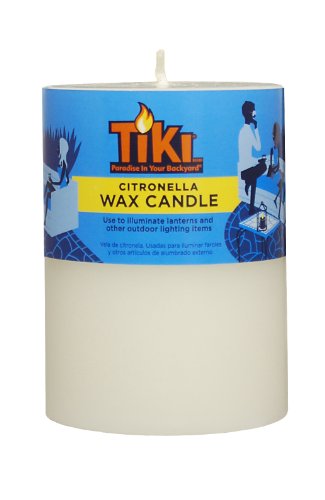 TIKI Brand Citronella Pillar Candle 1 - 3x4