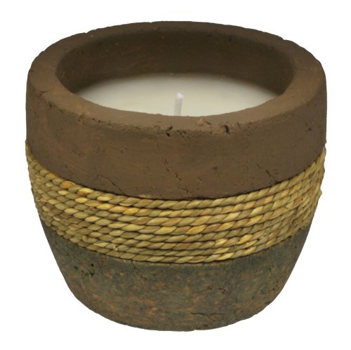 TIKI Brand Earth Tone Citronella Candle Ceramic Rope 1 - 10oz