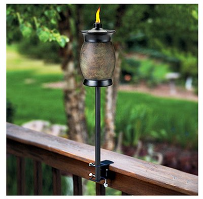 10 ea Lamplight Farms  Tiki 1112155 4-In-1 Multi Use Citronella Patio Torches