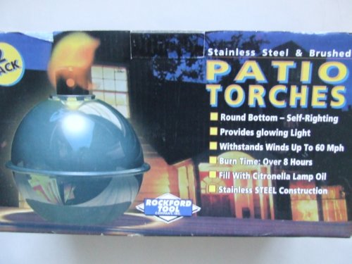 Rockford Stainless Steel Patio Torches 2 pack