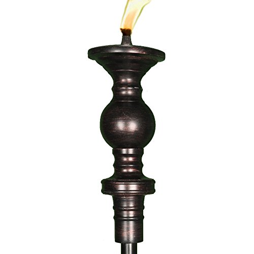 Candlestick Tiki Torch Landscape Torch Tiki oil Lamp Burnished Copper 