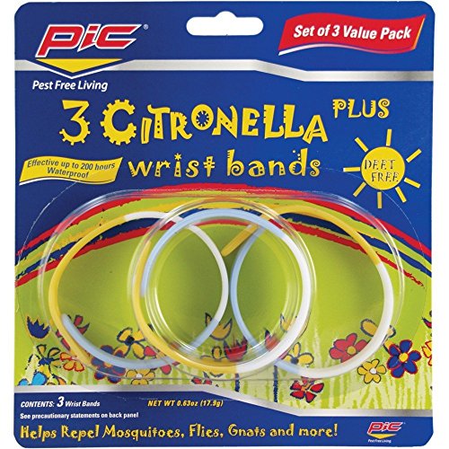 Pic Citronella Plus Wristband 3 Count