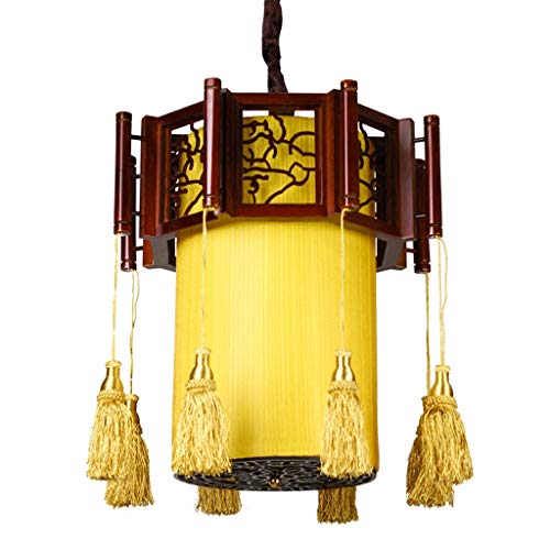 Lanterns Chandeliers Chinese Antique Solid Wood Lanterns Octagonal Bamboo Lanterns Chandeliers Restaurant Balcony Porch Gate Outdoor Decorative Lighting