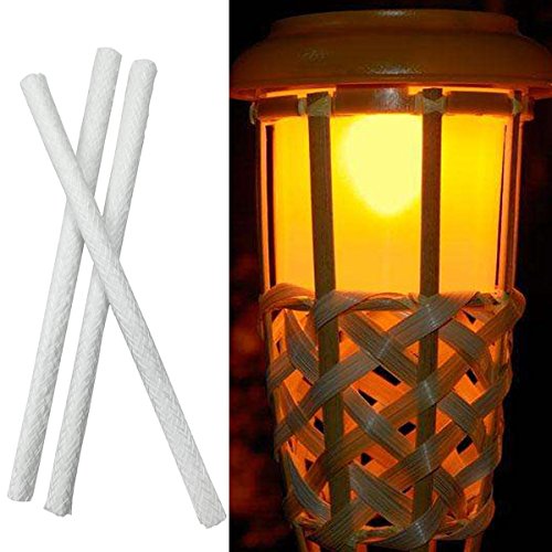 Ruimin 1PCS Round 053x141 White Fiberglass Wick Oil Candle Wicks For Wine Bottle Tiki Wicks