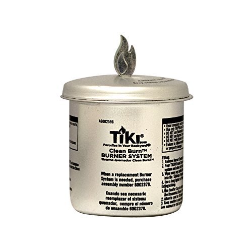 TIKI Brand Burn Firepiece Round Wick Burner Replacement for Large Table Torch 1 PACK