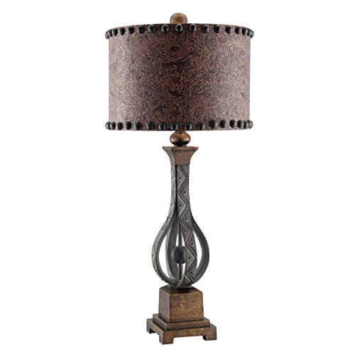 Antique Iron 335-inch Table Lamp - Na Brown Traditional