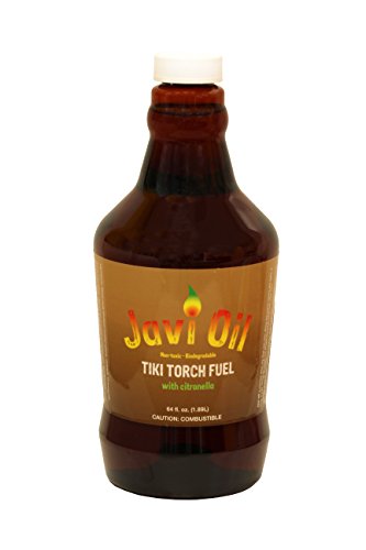 Javi Oil Citronella Tiki Torch Fuel Refill - Compatible with Tiki Canisters - Half Gallon