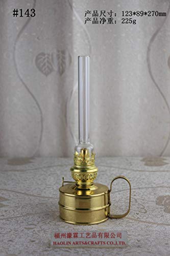 Antique Brass-Glass Oil Lamp Lighting Lamp Lantern Paraffin Lamp Collection 143