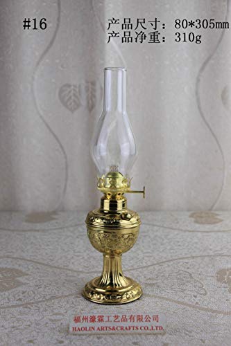 Antique Brass-Glass Oil Lamp Lighting Lamp Lantern Paraffin Lamp Collection 16 Our Company Have 32 Kinds of Oil lamp for Your Choice