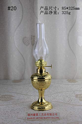 Antique Brass-Glass Oil Lamp Lighting Lamp Lantern Paraffin Lamp Collection 20 Our Company Have 32 Kinds of Oil lamp for Your Choice