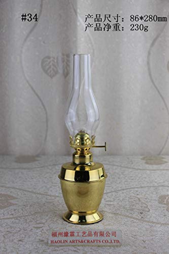 Antique Brass-Glass Oil Lamp Lighting Lamp Lantern Paraffin Lamp Collection 34