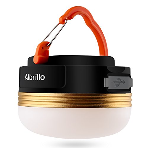 Albrillo Rechargeable Camping Lantern Emergency Light Dimmable Tent Lamp Bright 200 Lumen