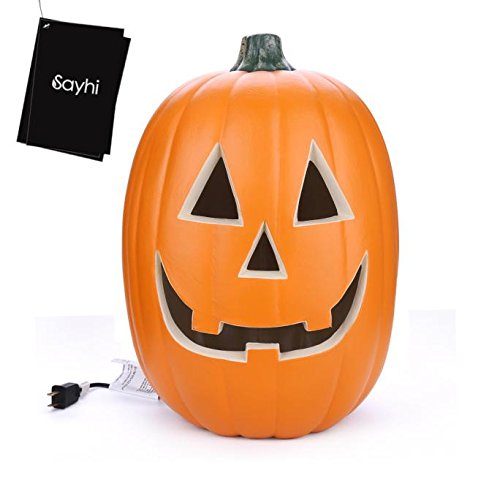 Halloween Decorate jack-O-Lantern Hmlai 16 Props Pumpkin Light AC Light Pumpkin Lamp Halloween Decoration Hard Plastic Lantern Lamp festival brother four