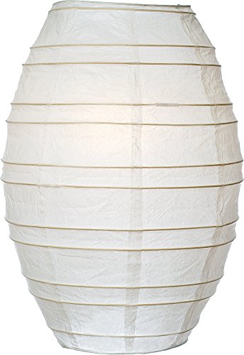 Luna Bazaar Cocoon Premium Paper Lantern Clip-on Lamp Shade 10-inch White - For Home Decor Parties And Weddings