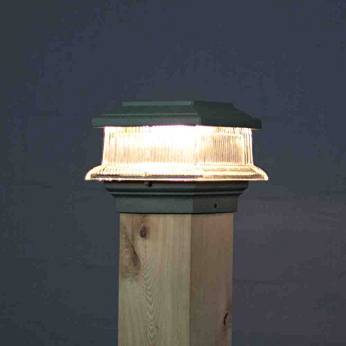 Aurora Flat Top 12V Deck Light 3-12 4x4 wood Post 18W Green