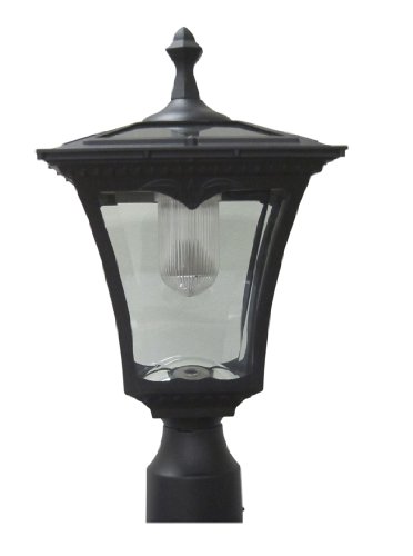 Lilys Home Solar Lamp Post Light - Coach Light with a Deck Mount
