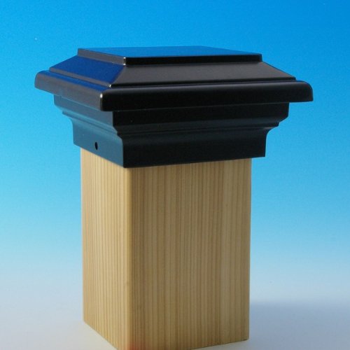 Titan Post Cap to match Aurora Deck Light 3-12 4x4 wood Post Black