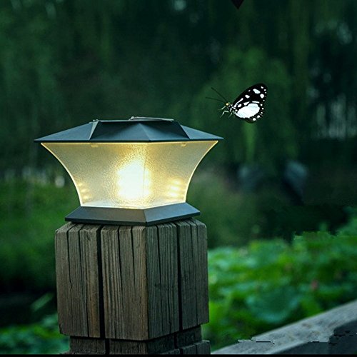 Solar Powered Led Post Cap Lightoutdoor Garden 54&quot X 54&quot 18 Led Post Deck Cap Square Fence Light Landscape