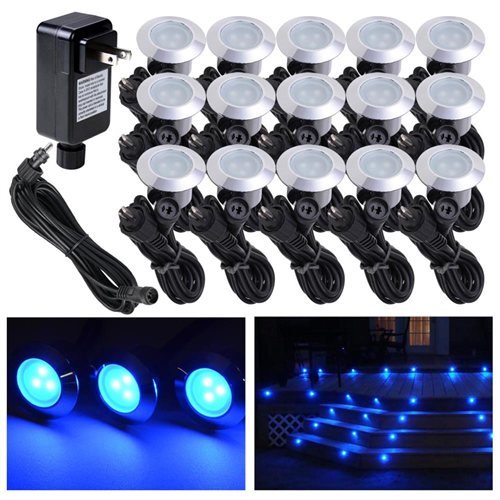 15-piece Outdoor LED Deck Lights