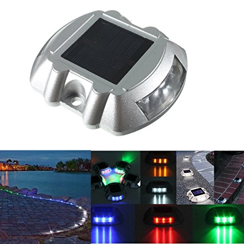 Solmore Solar Road Path Deck Dock Warning Lights Led Solar Lamps Waterproof For Outdoor Road Driveway Pathway
