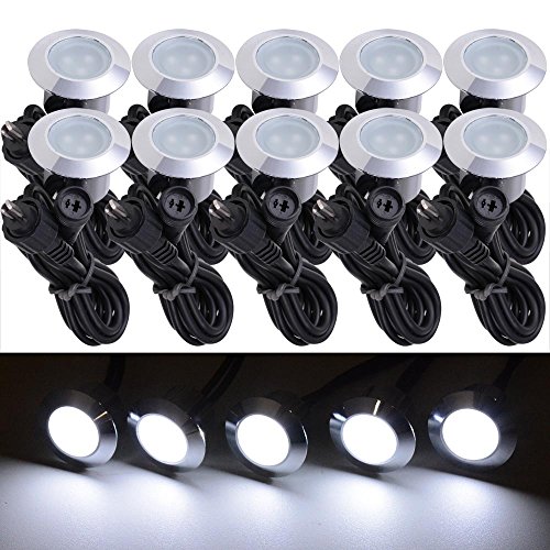 Yescom 10x Led Deck Lights Decor Indoor Outdoor Garden Mall Romantic Step Stair Cool White Lamp Ip65