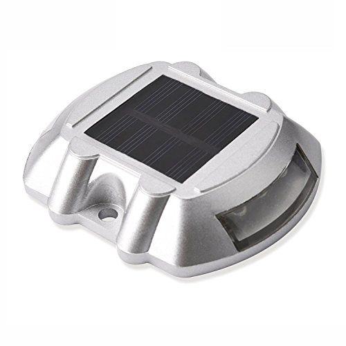 1x Jacky Led 2nd Generation Solar Powered Ultra Bright Durable Wireless Road Path Deck Dock Warning Lights Step