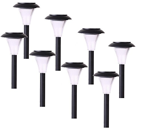 Ohuhu Garden Lights - 8-pack Solar Path Lights For Path Patio Deck Driveway And Garden