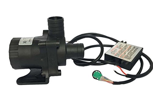 FORTRIC ZKWP10 Speed Adjustable PWM 3 Phase DC 12V 38A Submersible Indoor Outdoor Circulation Pump for Garden Pond Fountain Aquarium Water Cooling Max Flow Rate 3000LH 750GLPH