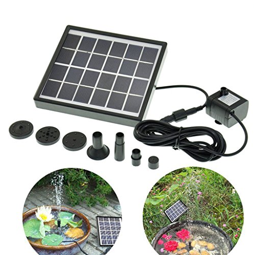 Gofurther GYD015 Solar Power Panel Kit Water Pump For Garden Pond Fountain Pool Plants Caring Bird bath