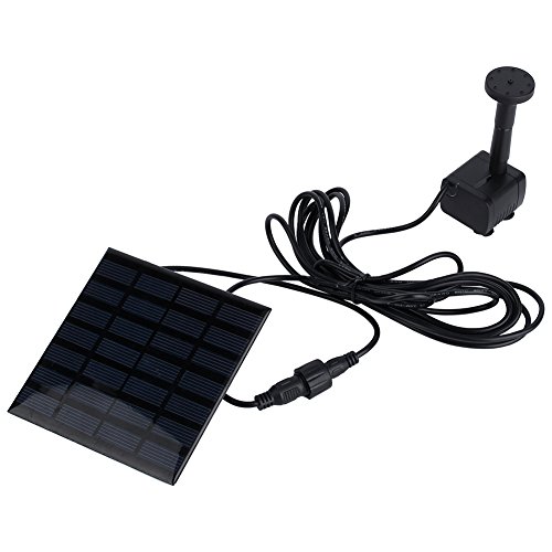 Solar Floating Panel Powered Fountain Garden Pool Pond Water Watering 80LH Pump Kit With Filtering Sponge set